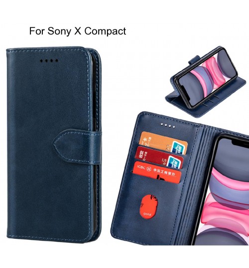 Sony X Compact Case Premium Leather ID Wallet Case