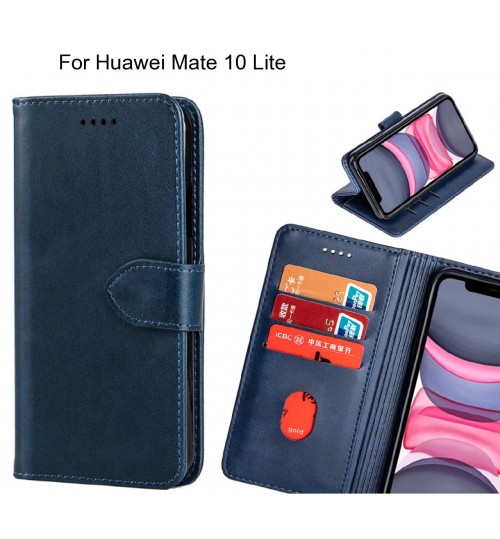 Huawei Mate 10 Lite Case Premium Leather ID Wallet Case