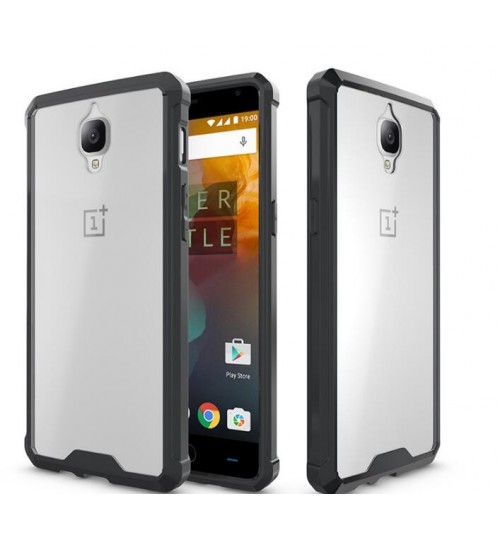 OnePlus 3 case bumper  clear gel back cover