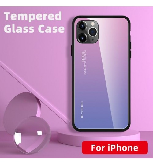 iPhone 11 Pro Max Changing Color tempered glass hard Case