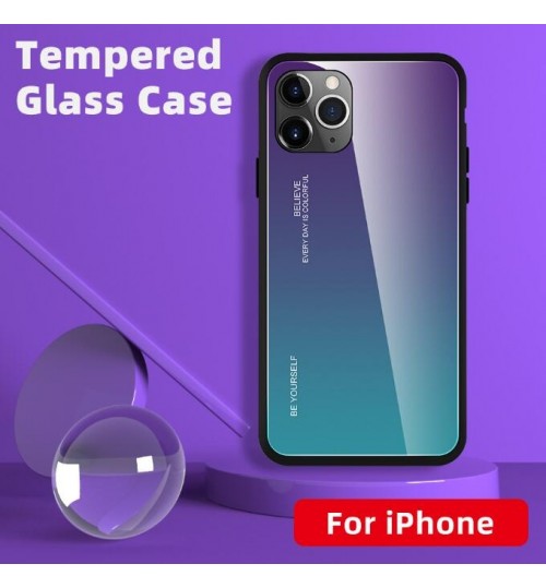 iPhone 11 Pro Max Changing Color tempered glass hard Case