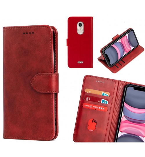 Alcatel 3c Case Premium Leather ID Wallet Case