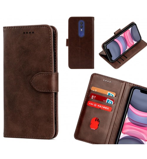 Alcatel 1x Case Premium Leather ID Wallet Case