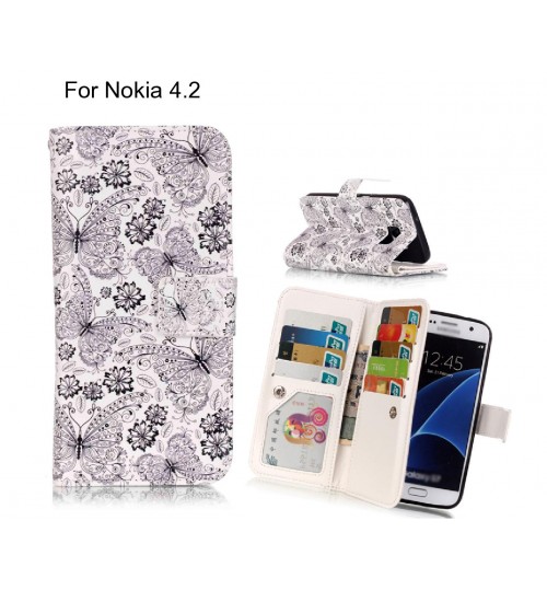 Nokia 4.2 case Multifunction wallet leather case