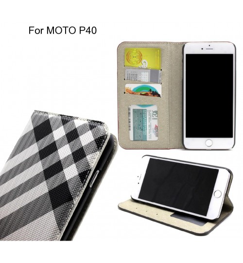 MOTO P40  case wallet Leather case