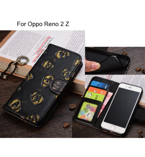 Oppo Reno 2 Z  case Leather Wallet Case Cover