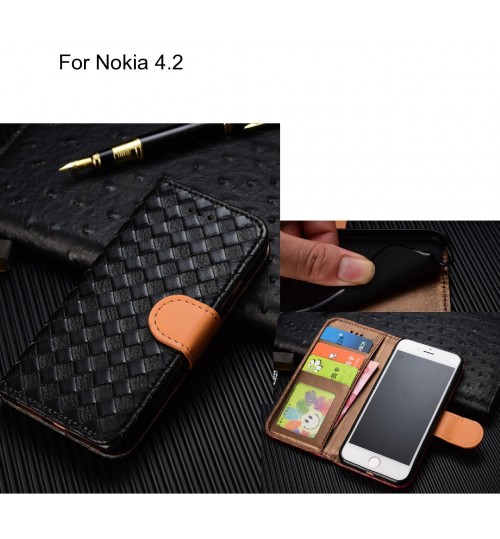 Nokia 4.2 case Leather Wallet Case Cover