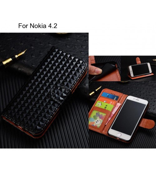 Nokia 4.2 Case Leather Wallet Case Cover