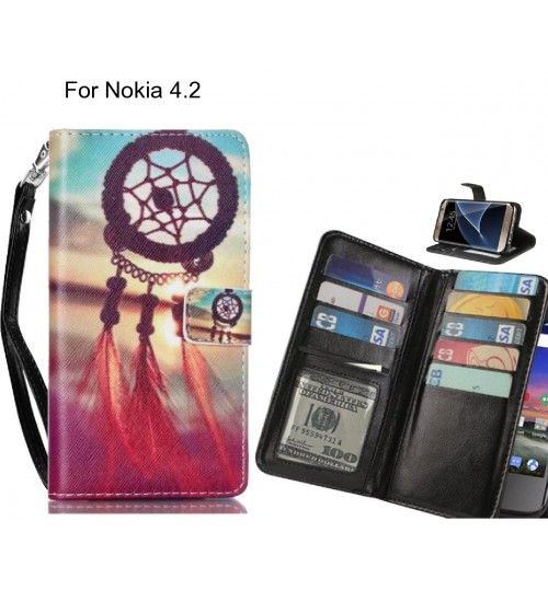 Nokia 4.2 case Multifunction wallet leather case