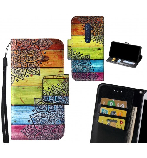 Oppo Reno 2 Case wallet fine leather case printed