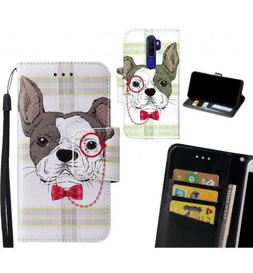 Oppo A9 2020 Case wallet fine leather case printed