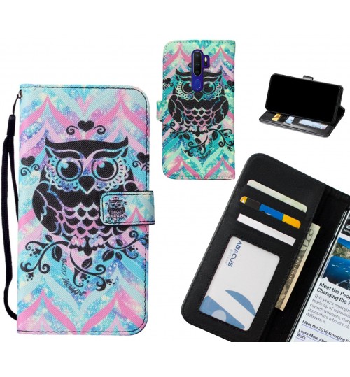 Oppo A9 2020 case leather wallet case printed ID