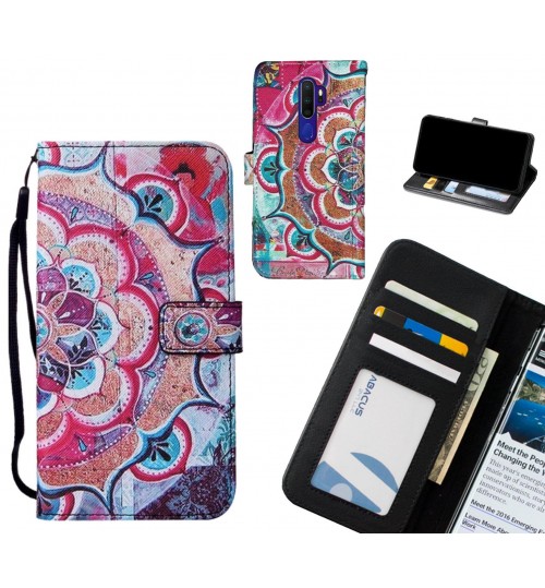 Oppo A9 2020 case leather wallet case printed ID