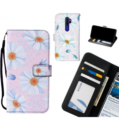 Oppo A9 2020 case leather wallet case printed ID