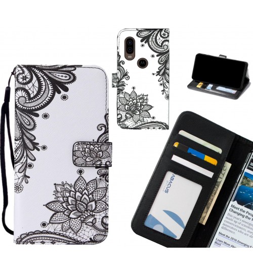 MOTO P40 case leather wallet case printed ID