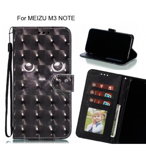 MEIZU M3 NOTE Case Leather Wallet Case 3D Pattern Printed