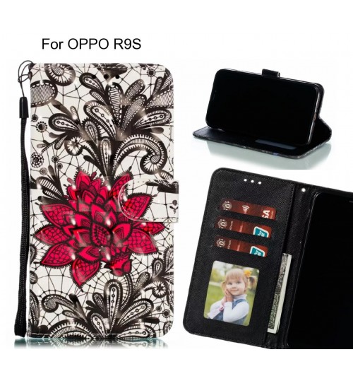 OPPO R9S Case Leather Wallet Case 3D Pattern Printed