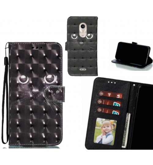 Alcatel 3c Case Leather Wallet Case 3D Pattern Printed