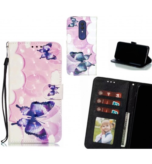 Alcatel 1x Case Leather Wallet Case 3D Pattern Printed