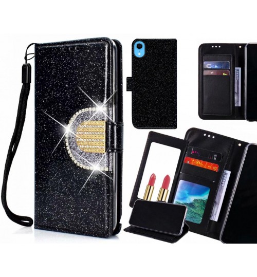 iPhone XR Case Glaring Wallet Leather Case With Mirror