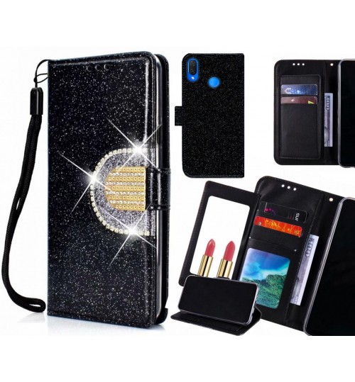 Huawei Nova 3I Case Glaring Wallet Leather Case With Mirror