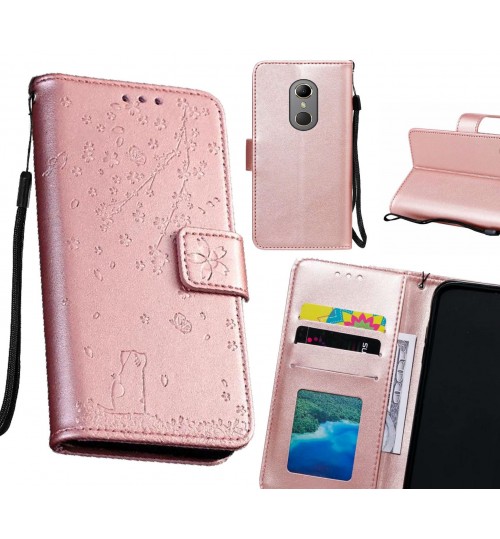 Vodafone N9 Case Embossed Wallet Leather Case
