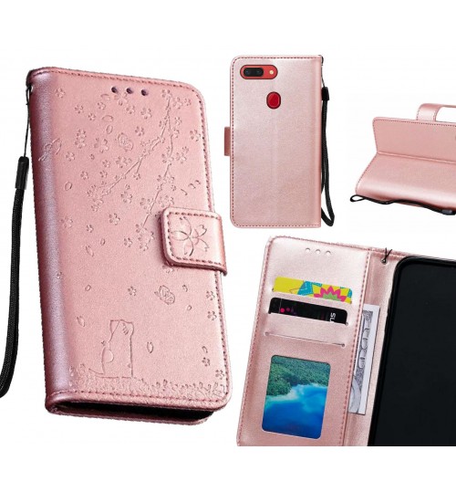 Oppo R15 Pro Case Embossed Wallet Leather Case