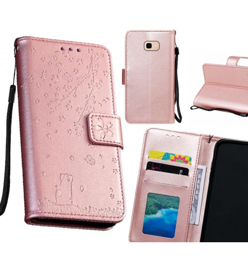 Galaxy J4 Plus Case Embossed Wallet Leather Case