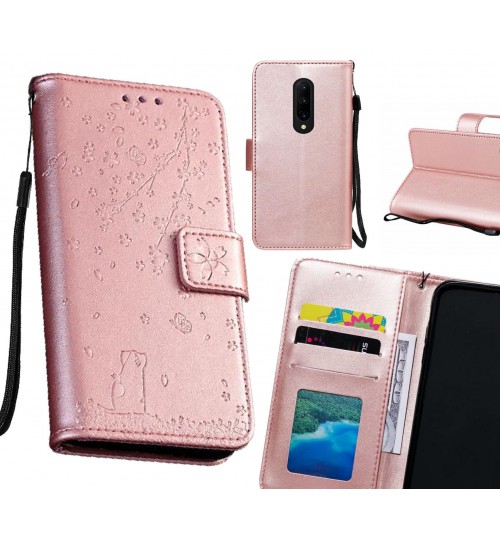 OnePlus 7 Pro Case Embossed Wallet Leather Case