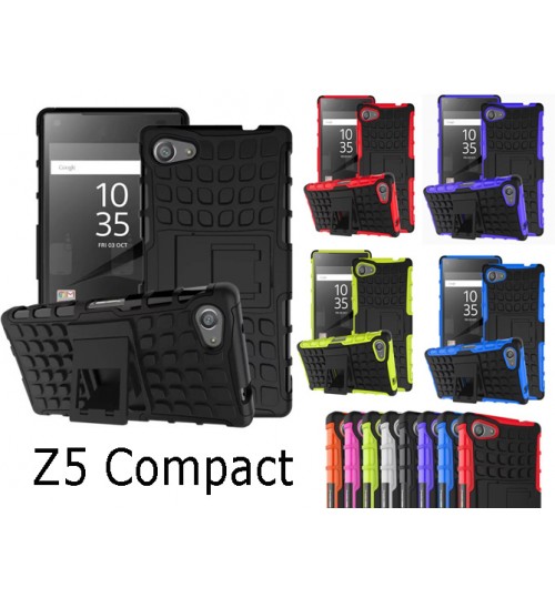 Sony Z5 Compact Heavy Duty Hybrid Kickstand Case