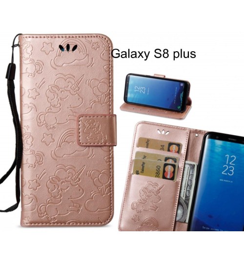 Galaxy S8 Plus Case Wallet Leather Unicon Case - Rose Gold