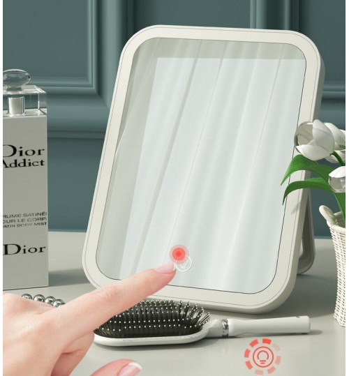 LED Lighted Makeup Mirror Rechargeable Lights