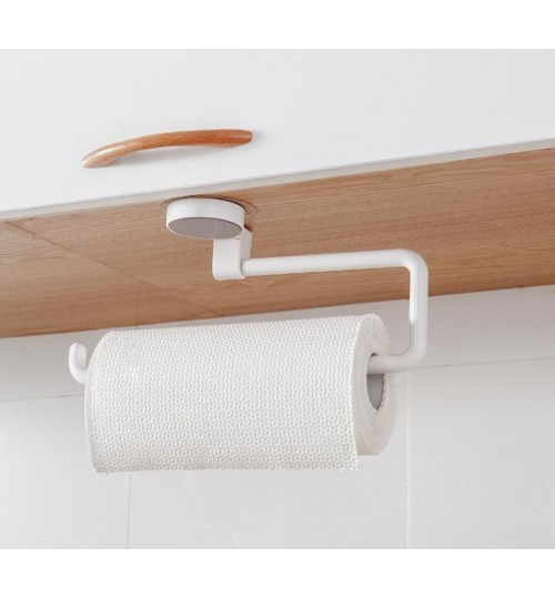 Home Kitchen Single Bar Towel Rack Plastic Traceless Cloth Hanger Towel one