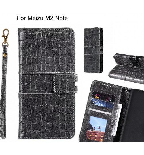 Meizu M2 Note case croco wallet Leather case