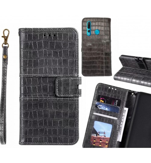 Huawei nova 4 case croco wallet Leather case