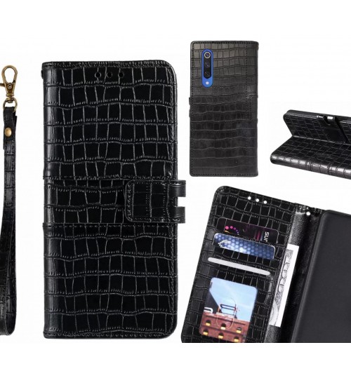 Xiaomi Mi 9 Se Case Croco Wallet Leather Case - Black
