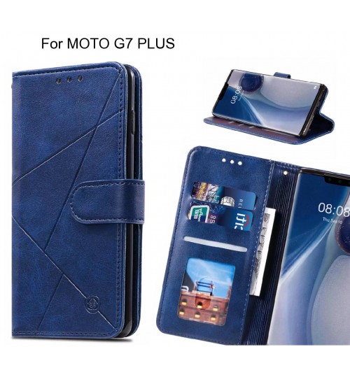 MOTO G7 PLUS Case Fine Leather Wallet Case