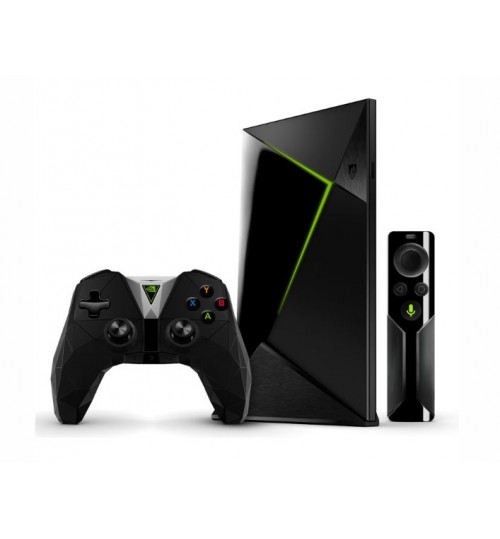 NVIDIA SHIELD TV STREAMING MEDIA PLAYER WITH REMOTE AND GAME CONTROLLER
