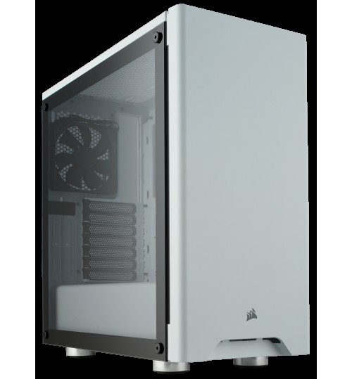CORSAIR CARBIDE SERIES 275R TEMPERED GLASS MID-TOWER GAMING CASE - WHITE