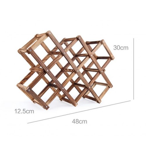 Wooden Bottle Wine Rack 10 pcs