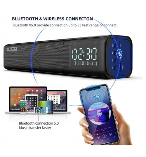 Bluetooth Soundbar Desktop Speaker