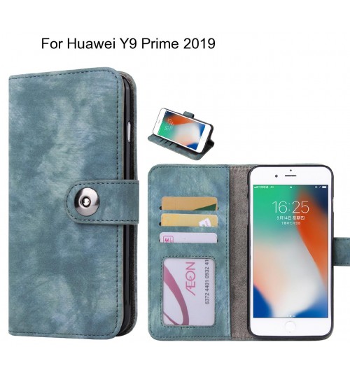 Huawei Y9 Prime 2019 case retro leather wallet case