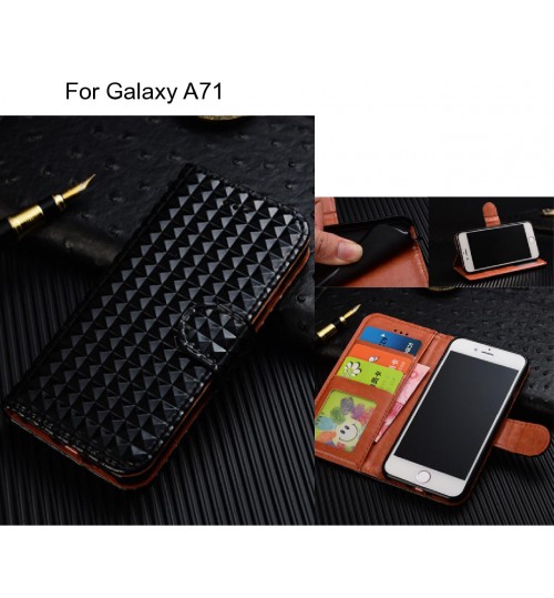 Galaxy A71 Case Leather Wallet Case Cover