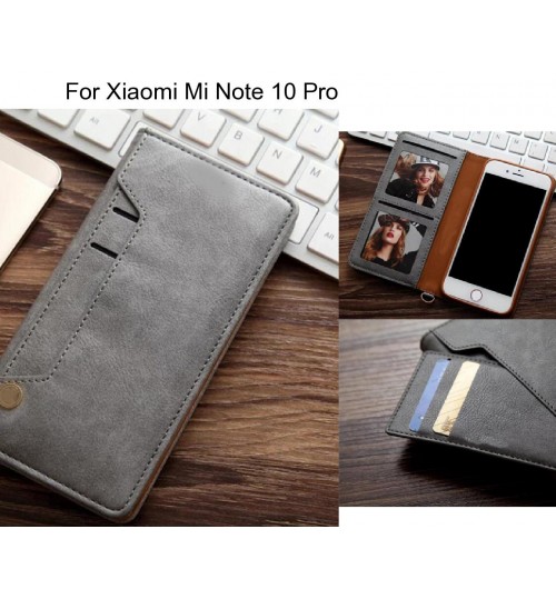 Xiaomi Mi Note 10 Pro case slim leather wallet case 6 cards 2 ID magnet