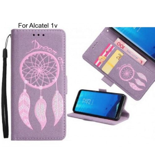 Alcatel 1v  case Dream Cather Leather Wallet cover case