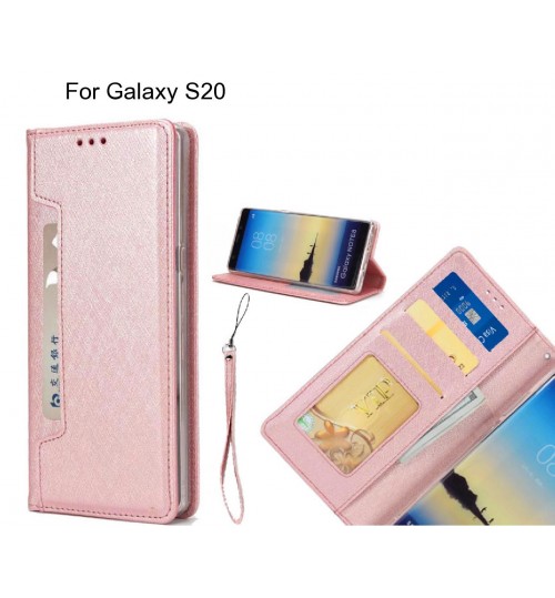 Galaxy S20 case Silk Texture Leather Wallet case