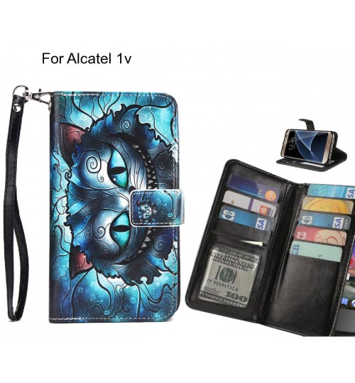 Alcatel 1v case Multifunction wallet leather case