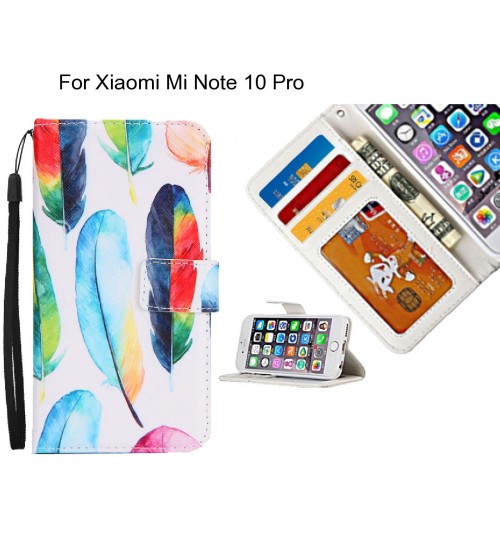 Xiaomi Mi Note 10 Pro case 3 card leather wallet case printed ID