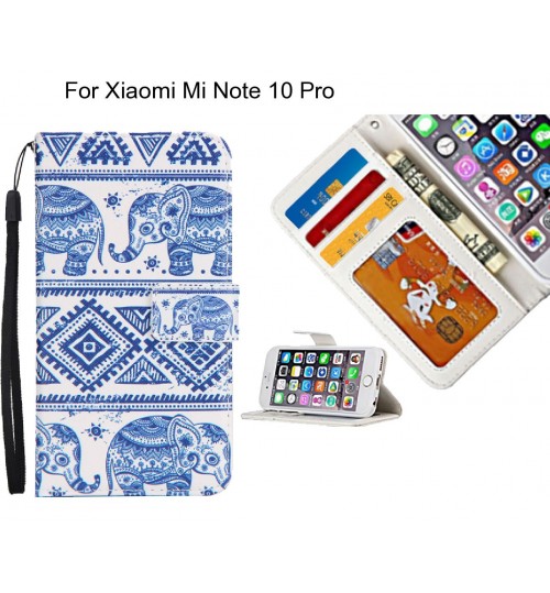 Xiaomi Mi Note 10 Pro case 3 card leather wallet case printed ID