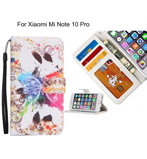 Xiaomi Mi Note 10 Pro case 3 card leather wallet case printed ID